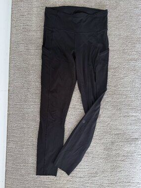 lululemon Fast and Free High-Rise Tight 25" - Black - Size 6